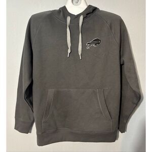 Men's Size Large Buffalo Bills Antigua Gray Out Logo Victory Pullover Hoodie